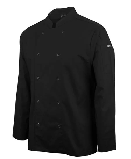 JB's L/S Snap Button Chefs Jacket - Image 1