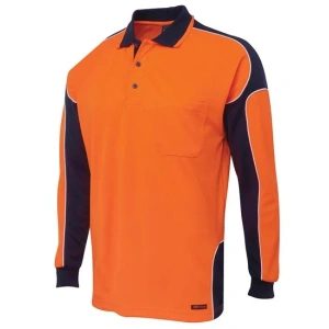 JB's Hi Vis L/S Arm Panel Polo