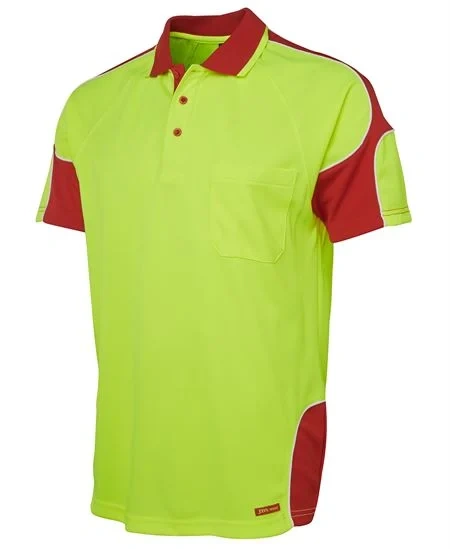 JB's Hi Vis S/S Arm Panel Polo - Image 1