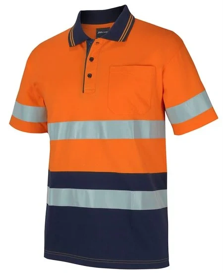 JB's Hi Vis (D+N) S/S Cotton Polo - Image 1