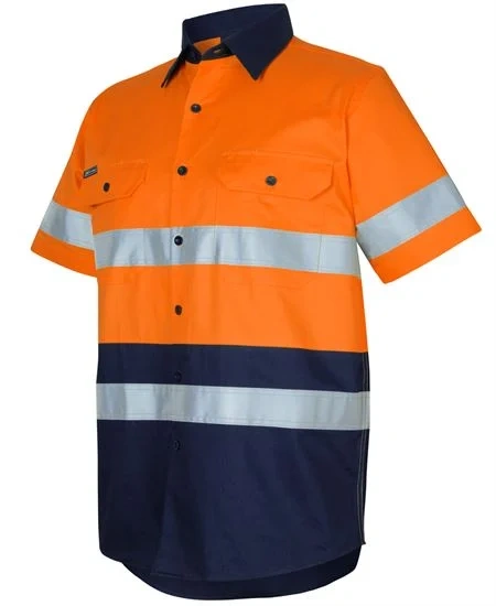 JB's Hi Vis (D+N) S/S 150g Work Shirt - Image 1