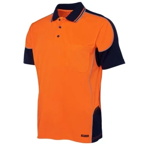 JB's Hi Vis Contrast Piping Polo - Thumbnail Image 1