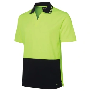 JB's Hi Vis S/S Non Button Polo - Thumbnail Image 1