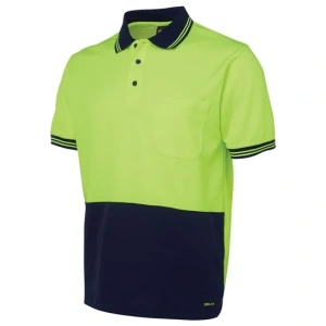 JB's Hi Vis S/S Cotton Back Polo - Thumbnail Image 1