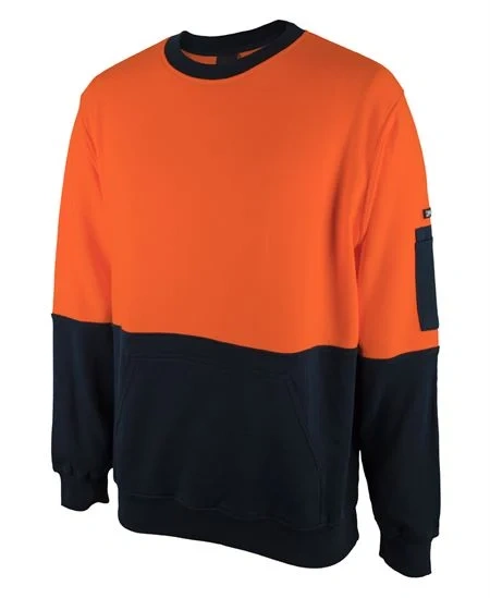 JB's Hi Vis 310 Cotton Crew Neck Fleece - Image 1