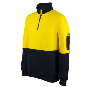 JB's Hi Vis 310 Cotton 1/2 Zip Fleece - Thumbnail Image 1