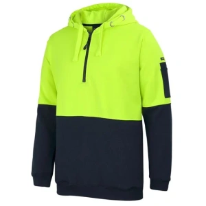 JB's Hi Vis 1/2 Zip Hoodie - Thumbnail Image 1