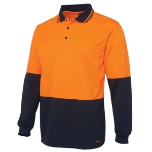 JB's Hi Vis L/S Traditional Polo - Thumbnail Image 1