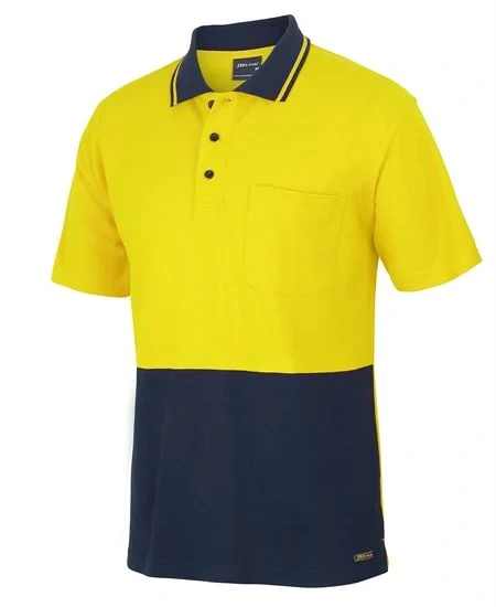 JB's Hi Vis S/S Cotton Pique Trad Polo - Image 1