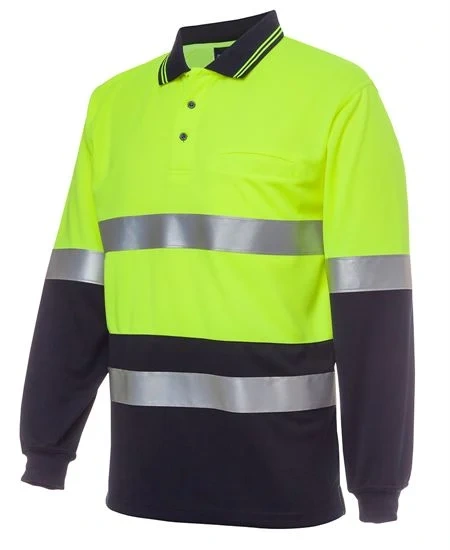 JB's Hi Vis L/S (D+N) Traditional Polo - Image 1