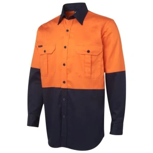 JB's Hi Vis L/S 190G Work Shirt - Thumbnail Image 1