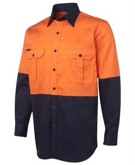JB's Hi Vis L/S 190G Work Shirt - Image 1