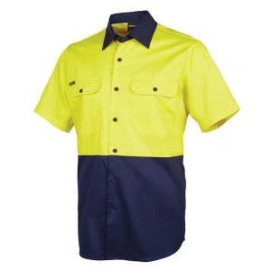 JB's Hi Vis S/S 150G Work Shirt - Thumbnail Image 1