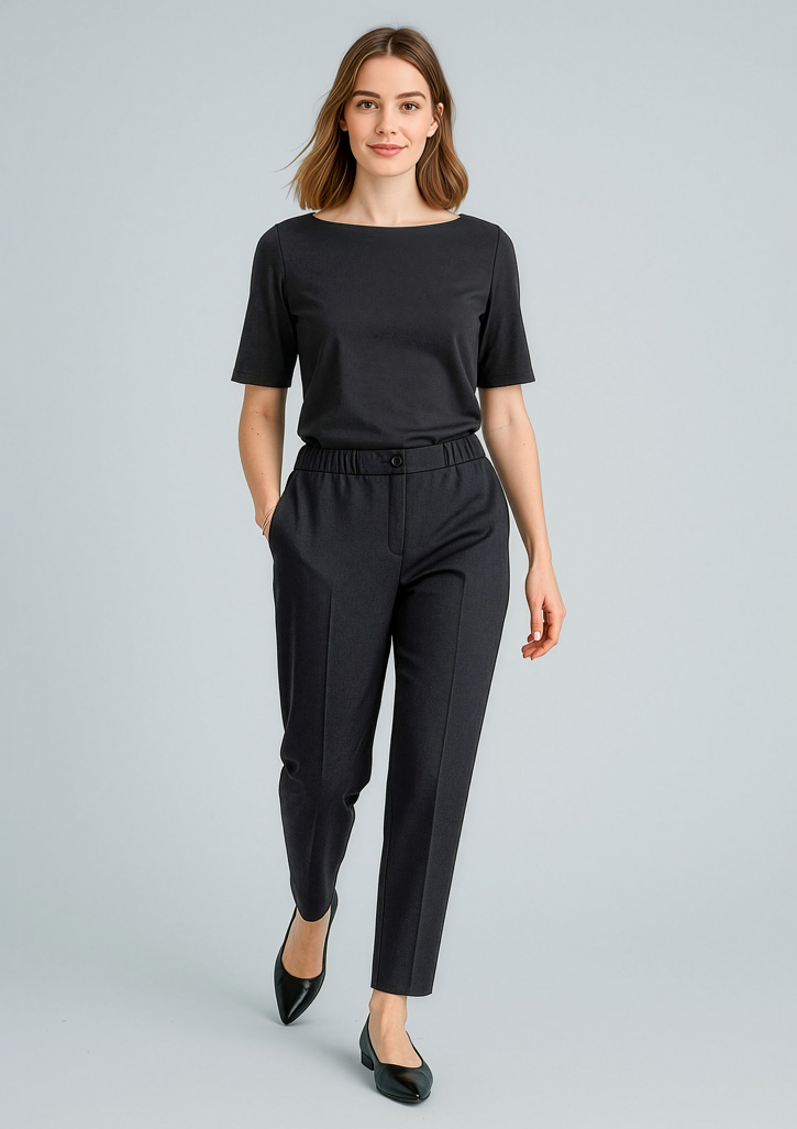 Womens Cool Stretch Ultra Comfort Waist Pant Black