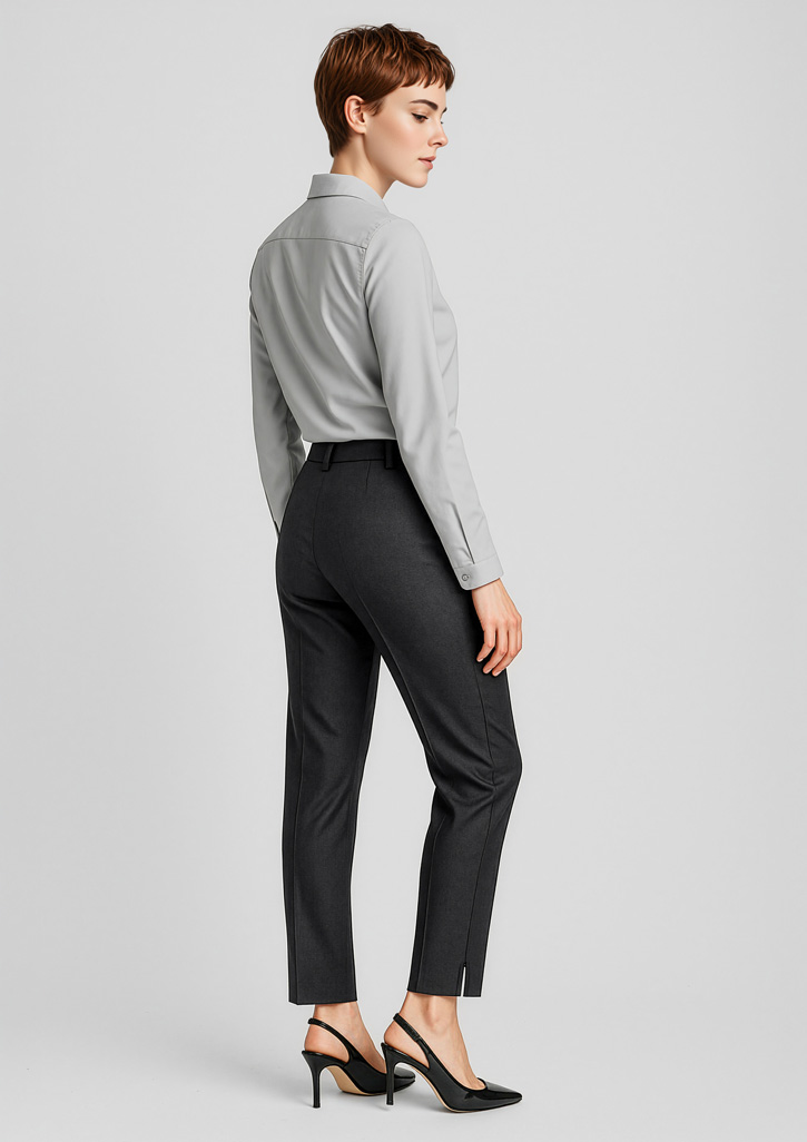 Womens Comfort Wool Stretch Slim Leg Pant Black