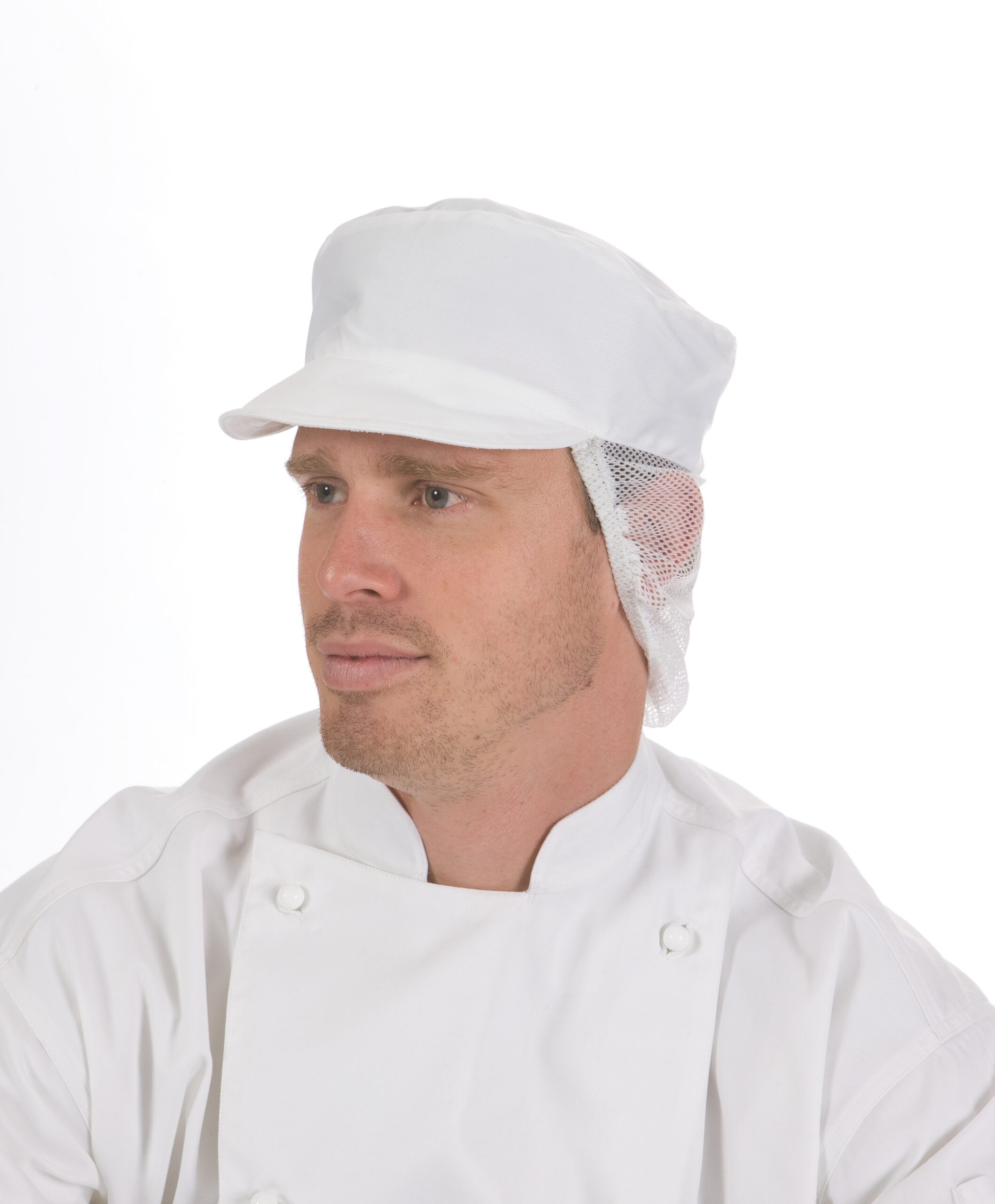 Cap with Net Back White