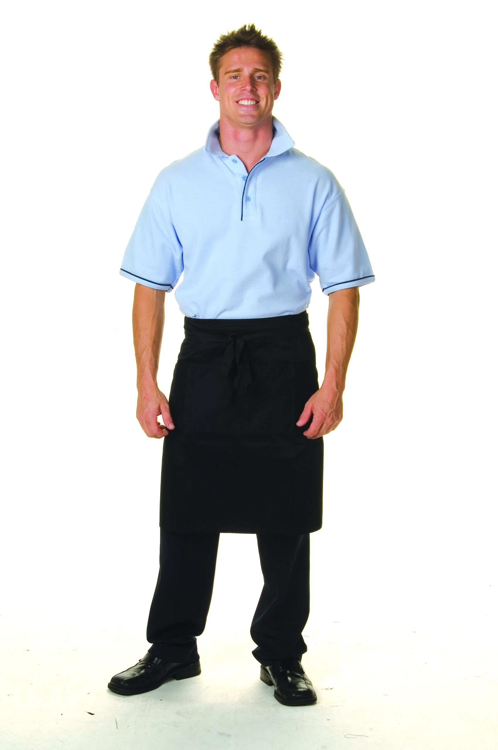 P/C Half Apron With Pocket Black