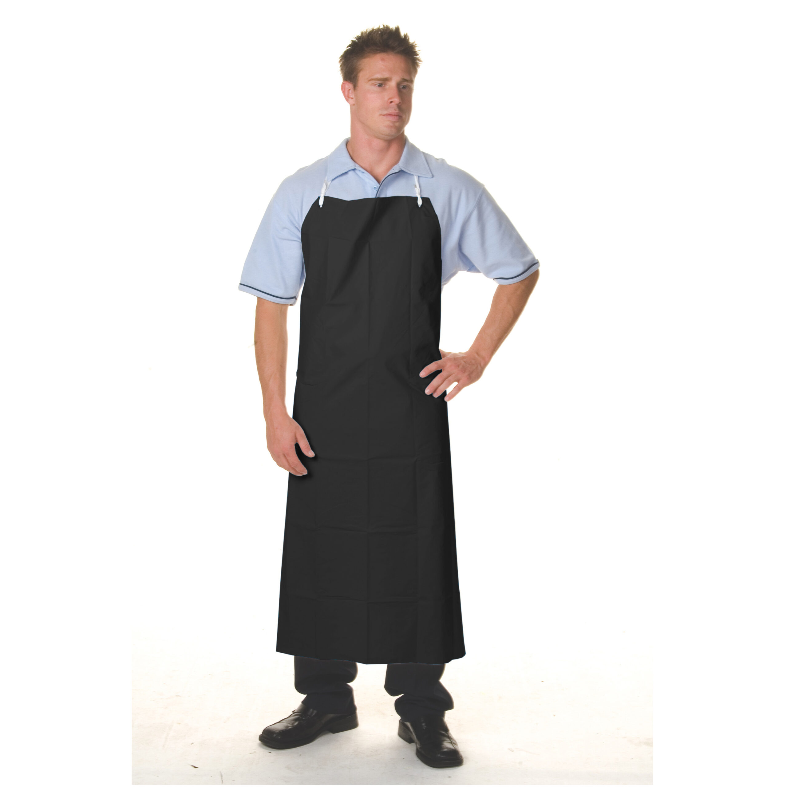 PVC Full Bib Apron Large Black