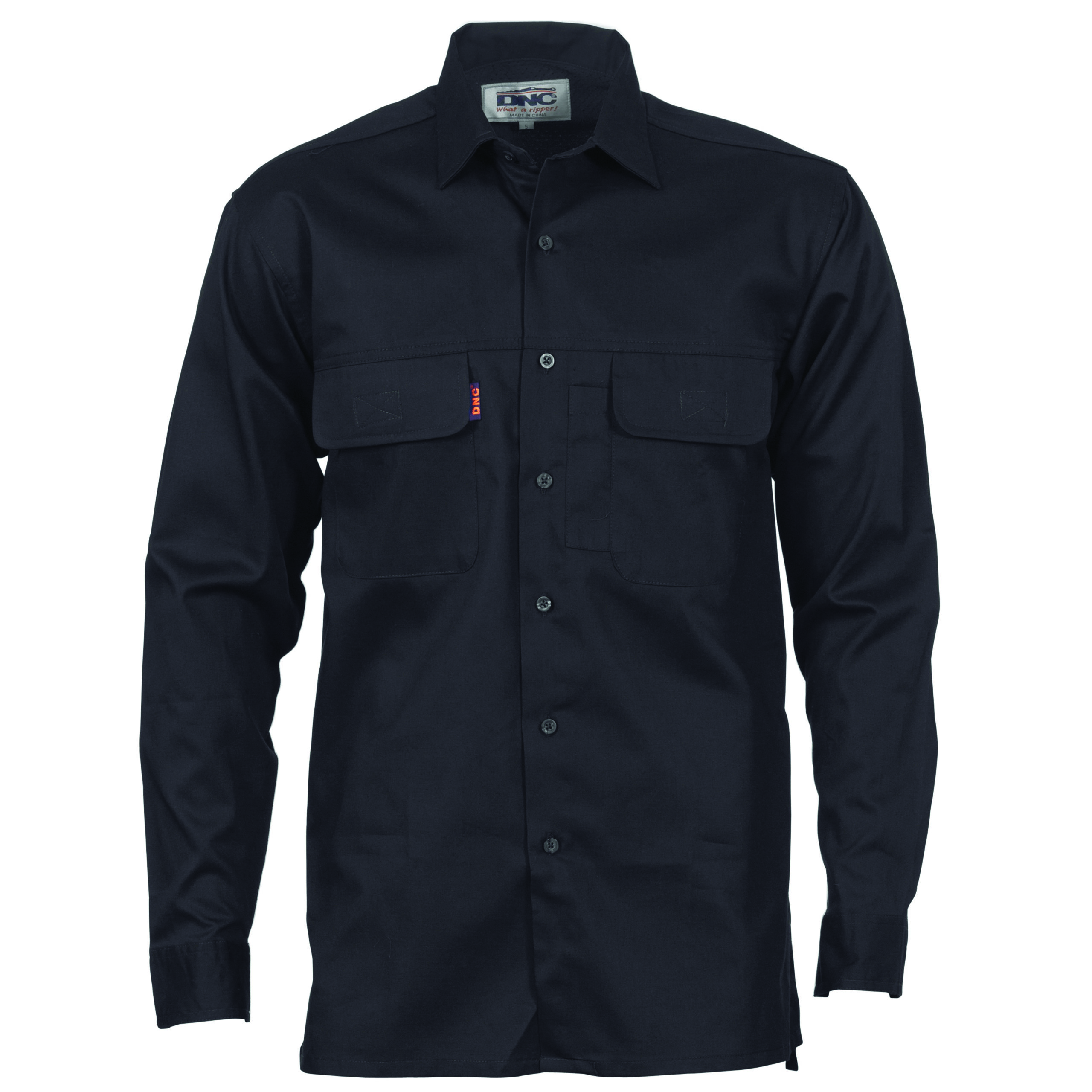 Three Way Cool Breeze Work Shirt - Long Sleeve Black