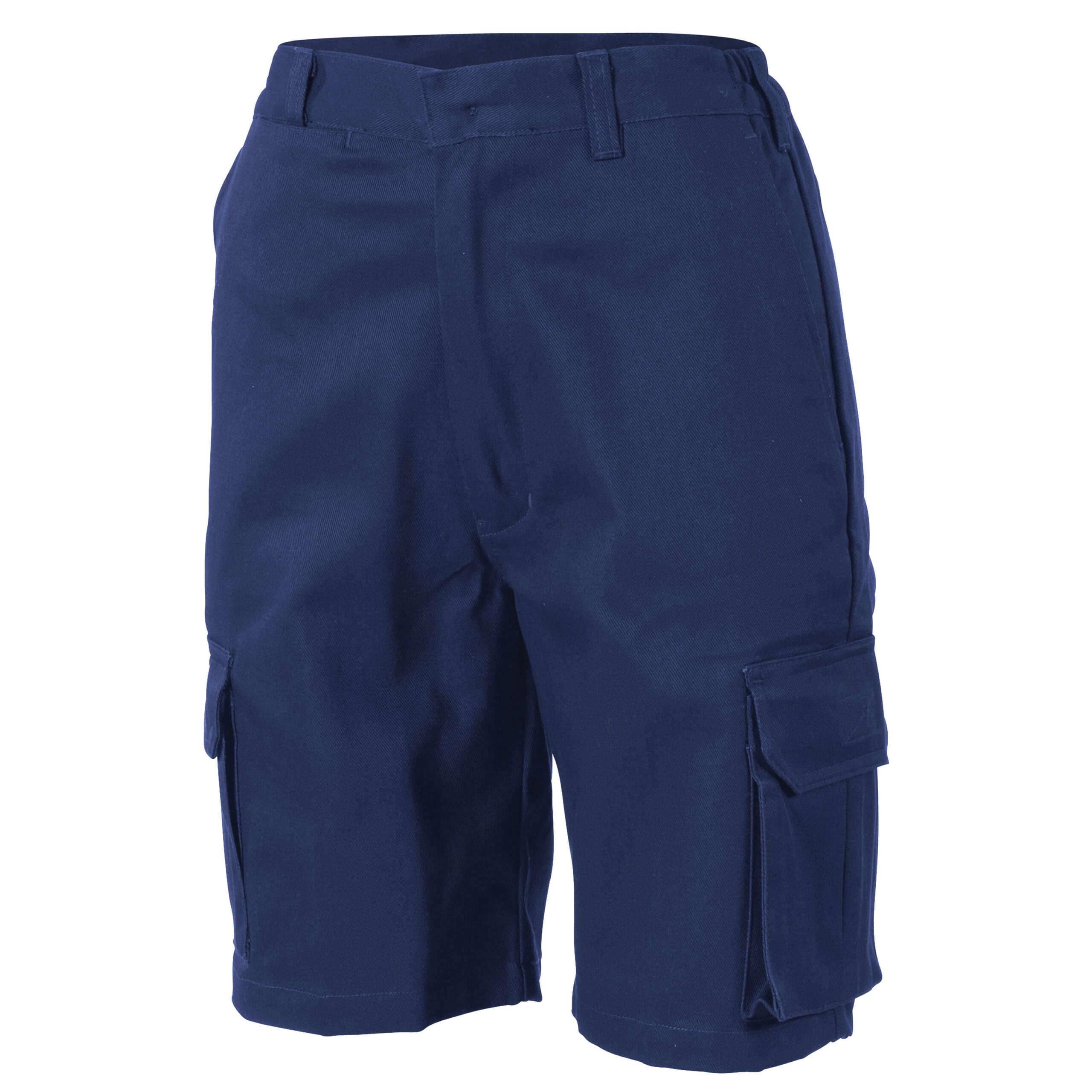 Ladies Cotton Drill Cargo Shorts Navy