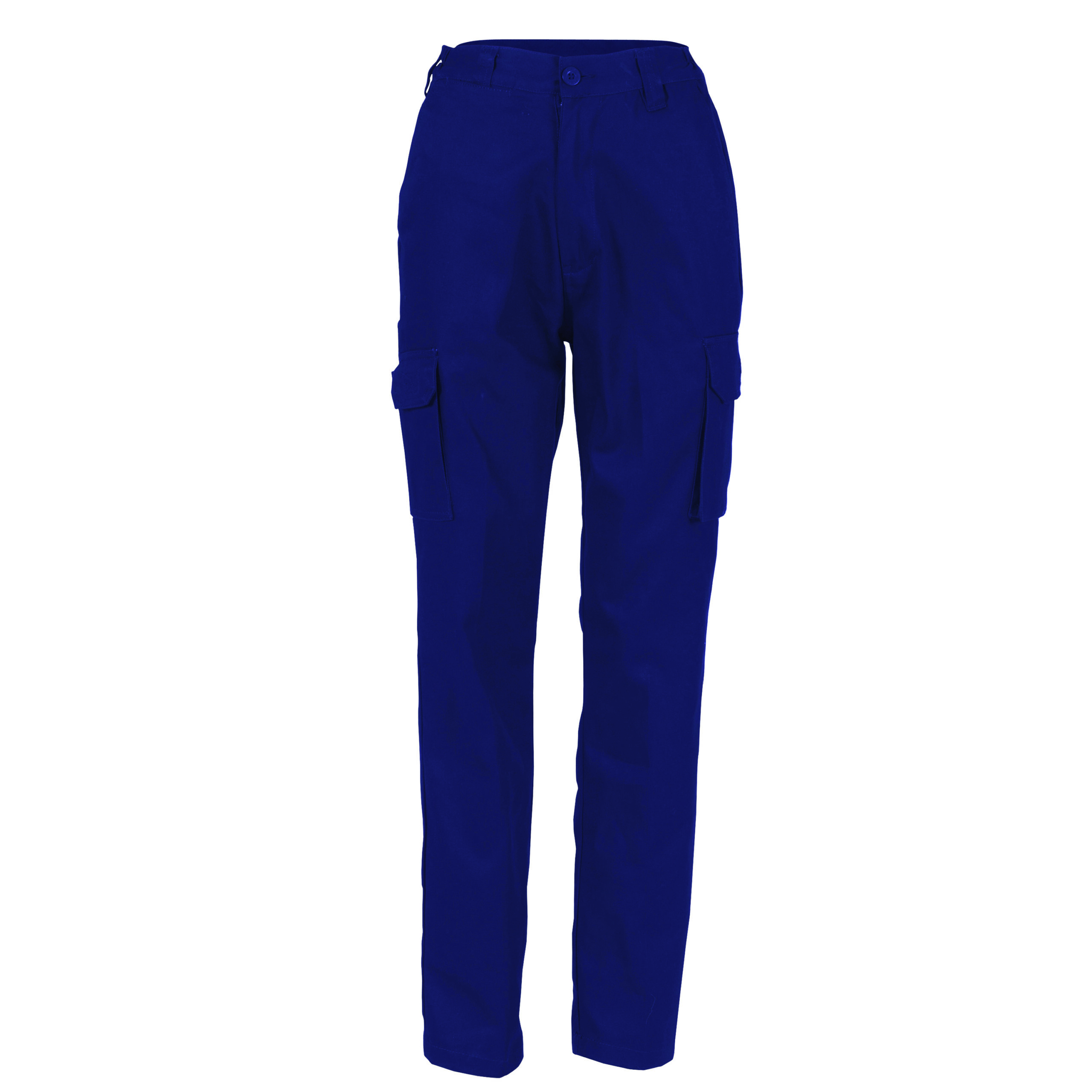 Ladies Cotton Drill Cargo Pants Navy