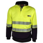 HiVis 1/2 Zip FR HRC2 D/N Jumper Yellow/Navy
