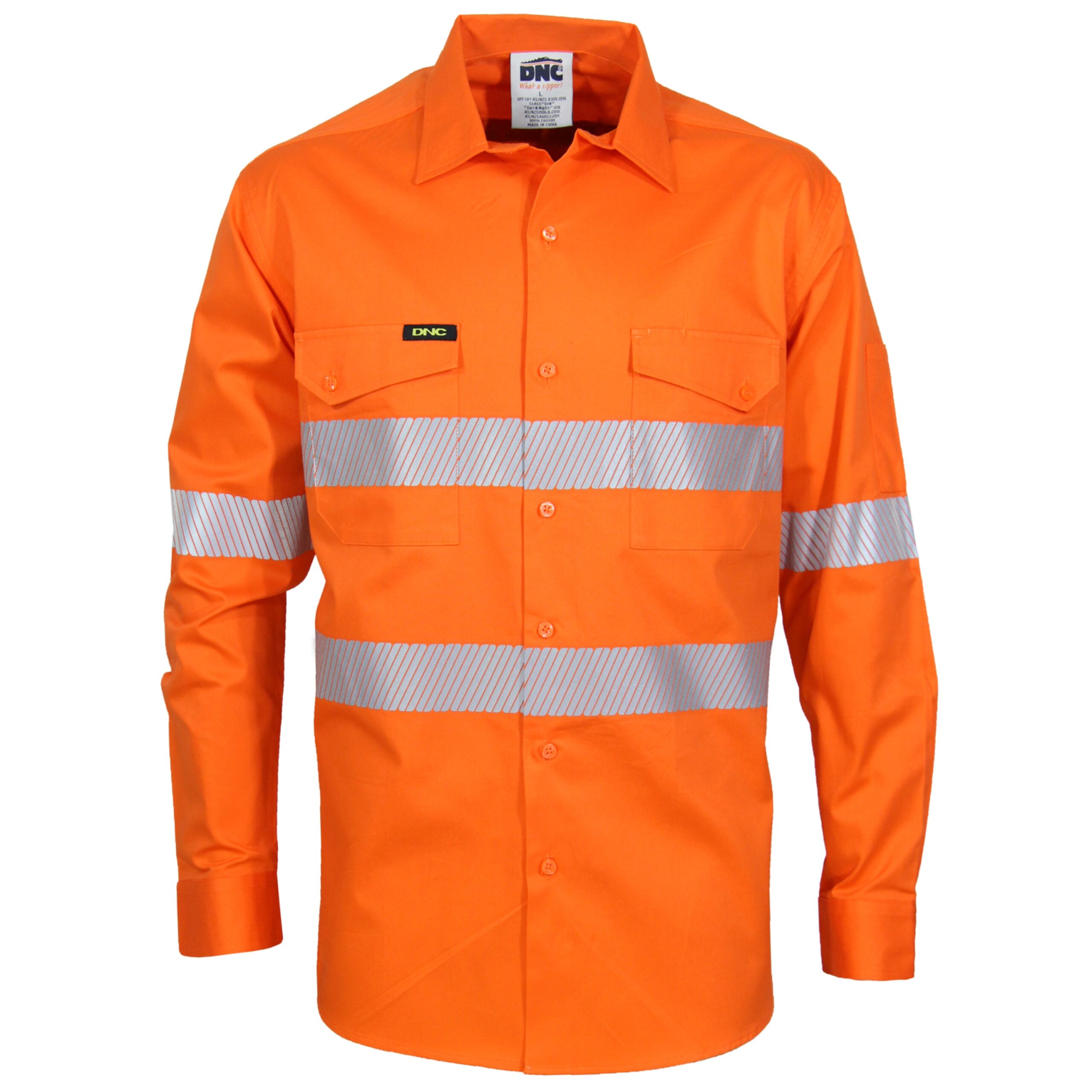 HiVis Segment Taped Coolight Shirt Orange