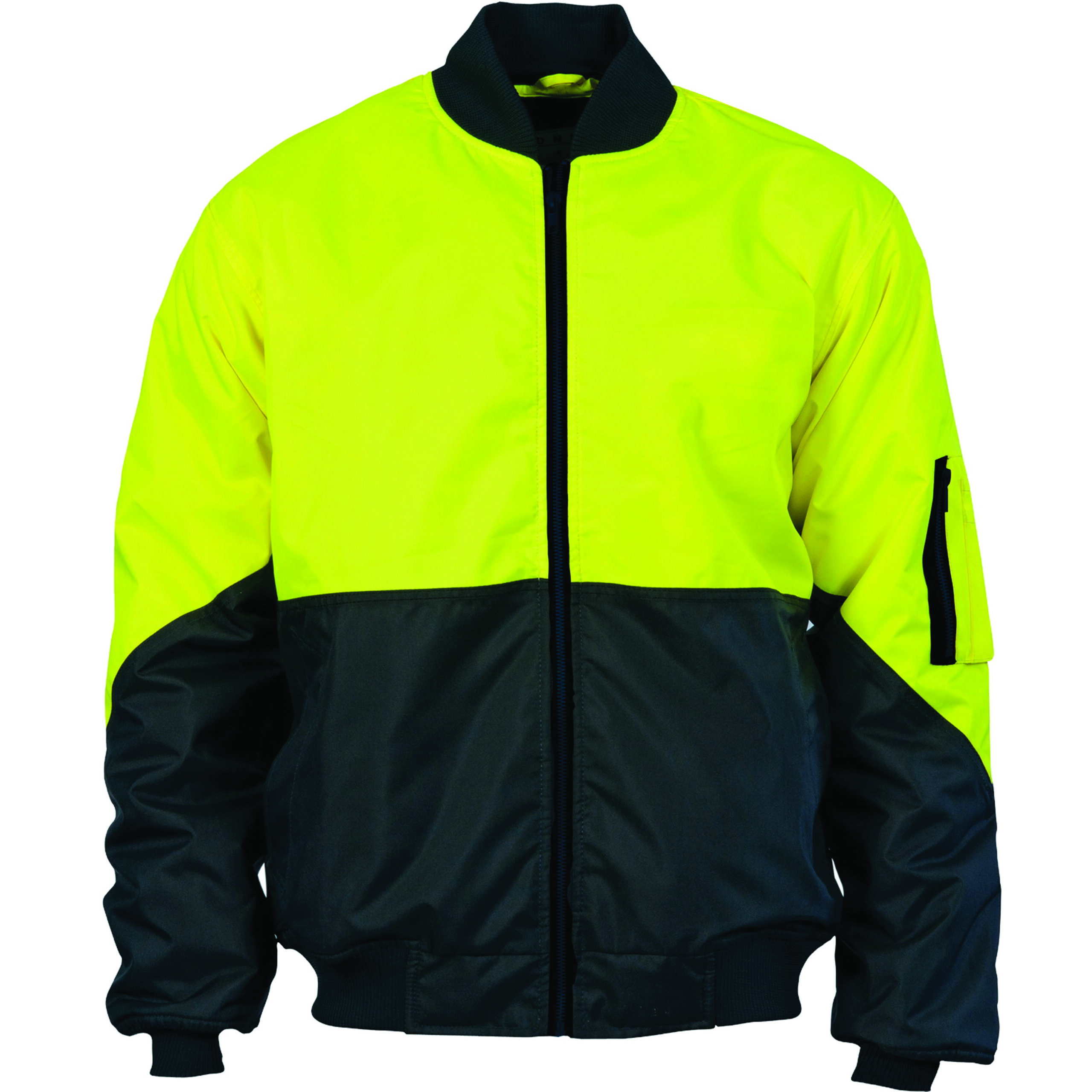 HIVIS 2 TONE DAY BOMBER JACKET Yellow/Navy