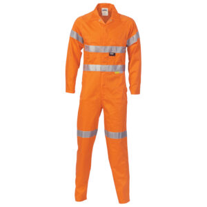 HiVis Cotton Coverall with
3M R/Tape Orange