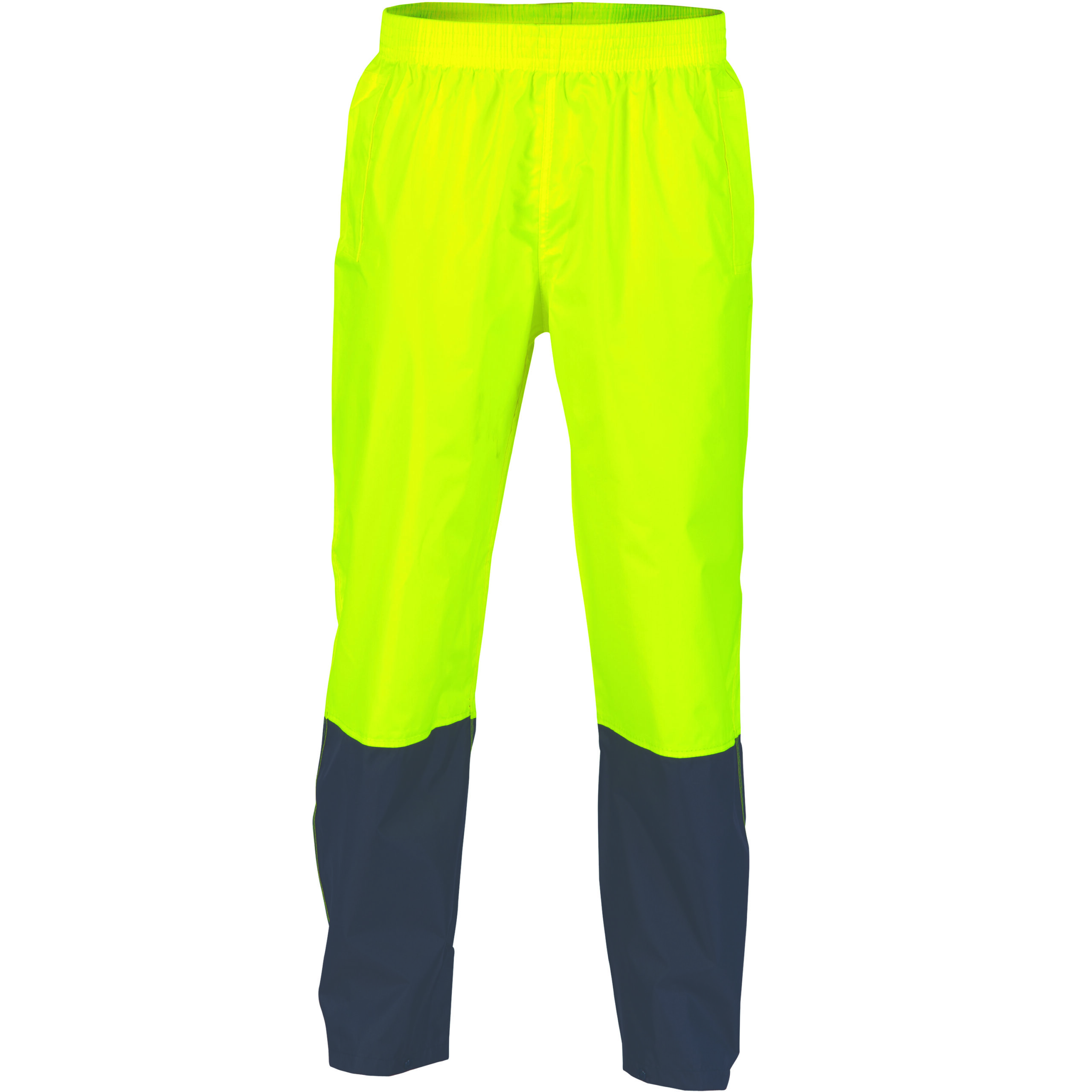 HiVis Two Tone Light weight Rain pants Yellow/Navy