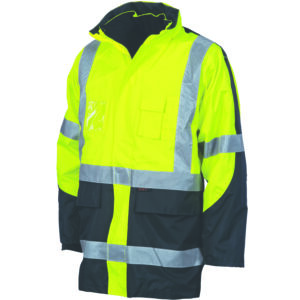 HiVis Cross Back 2 Tone D/N “6 in 1” Contrast Jacket
(Outer Jacket and Inner Vest can be sold separ Yellow/Navy