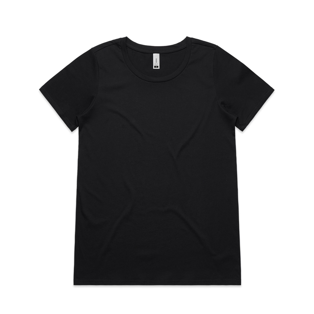 Wo's Shallow Scoop Tee BLACK