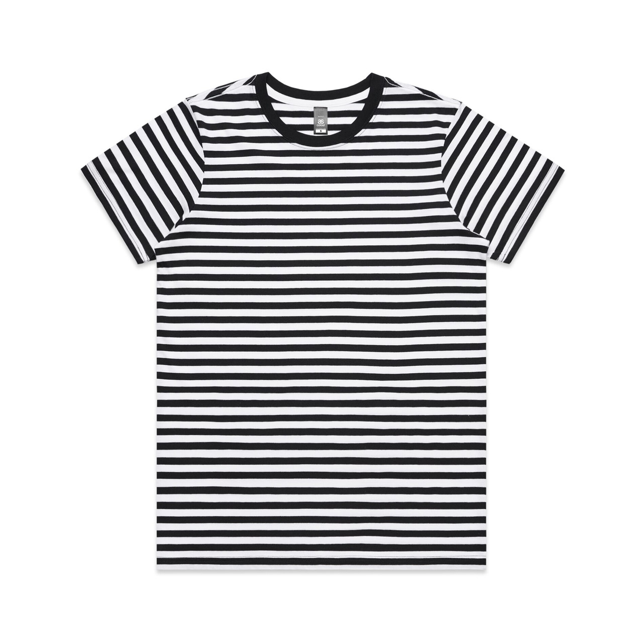 Wo's Maple Stripe Tee BLACK/WHITE
