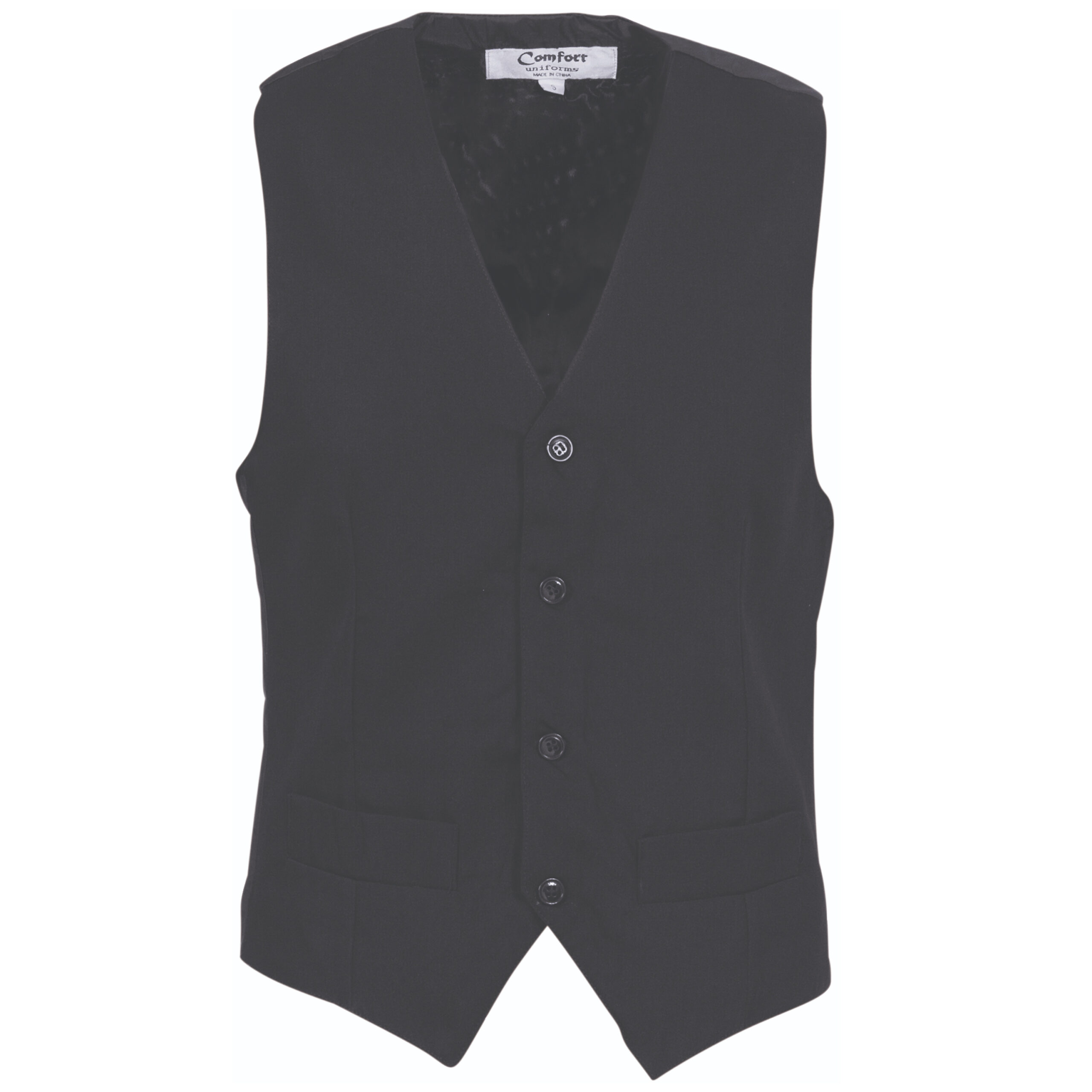 Mens Black Vest Black