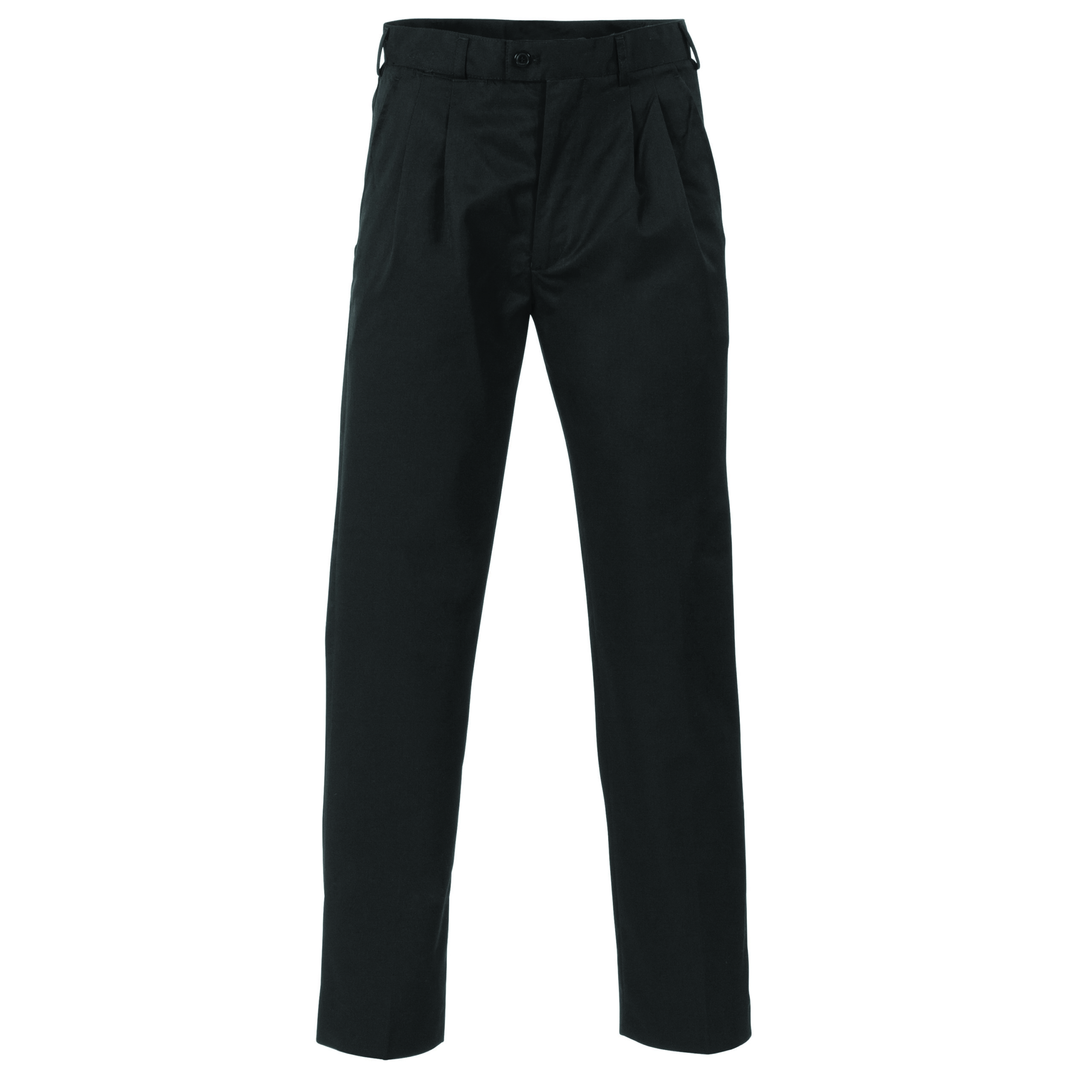 Mens P/V Pleat Front Pants Black