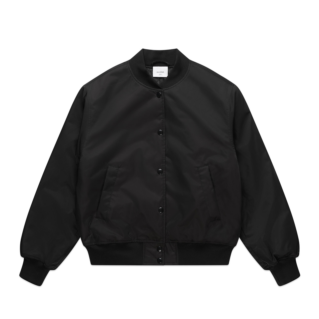 Wo's College Bomber Jacket BLACK