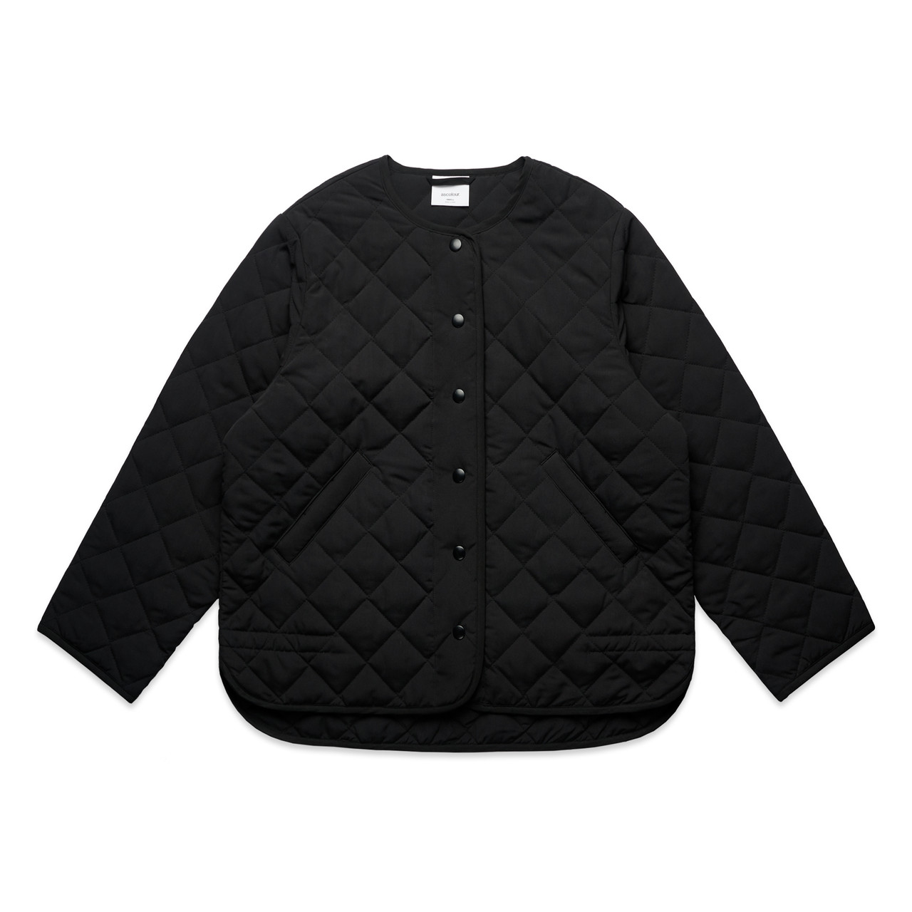Wo's Quilted Jacket BLACK