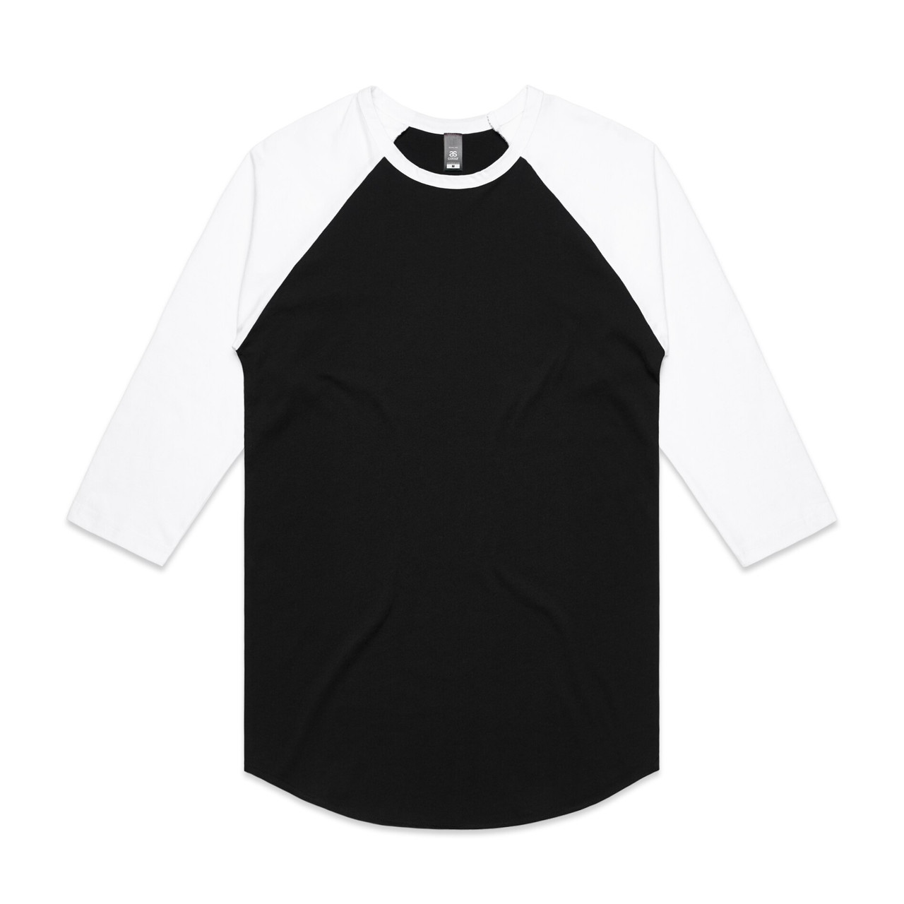 Raglan Tee BLACK/WHITE