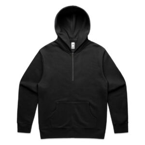 Relax Half Zip Hood BLACK