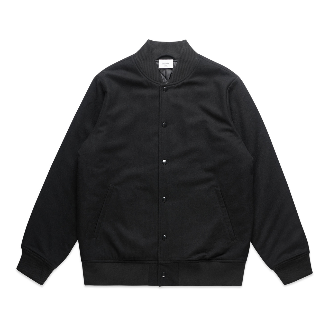 Felt Bomber Jacket BLACK