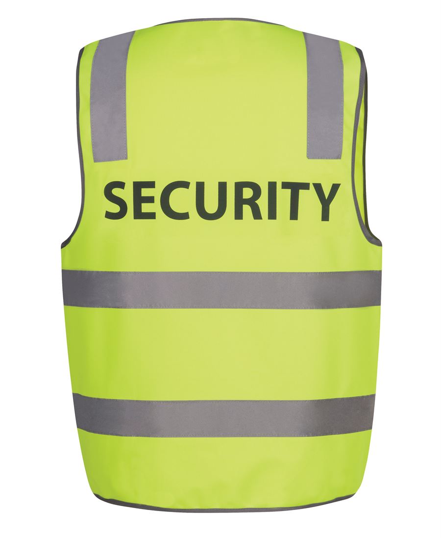 JB's Hi Vis (D+N) Safety Vest Print Security Lime