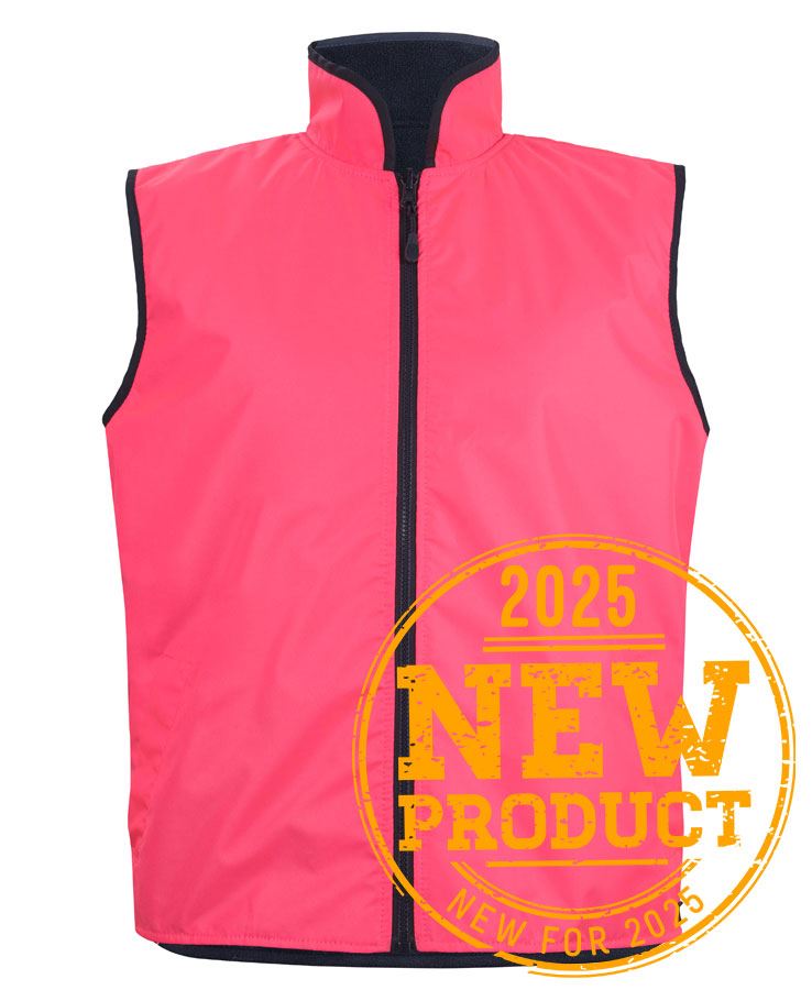JB's Hi Vis 4602.1 Reversible Vest Pink/Navy