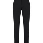 Mens Siena Slim Fit Flat Front Pant (Regular) Black