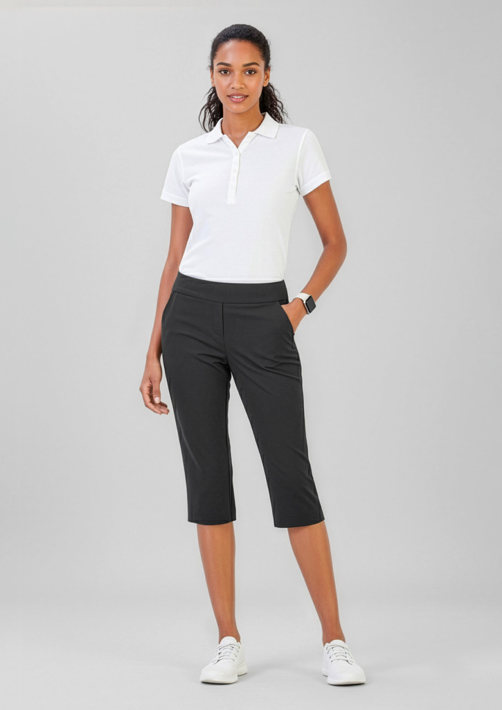Womens Jane 3/4 Length Stretch Pant Black