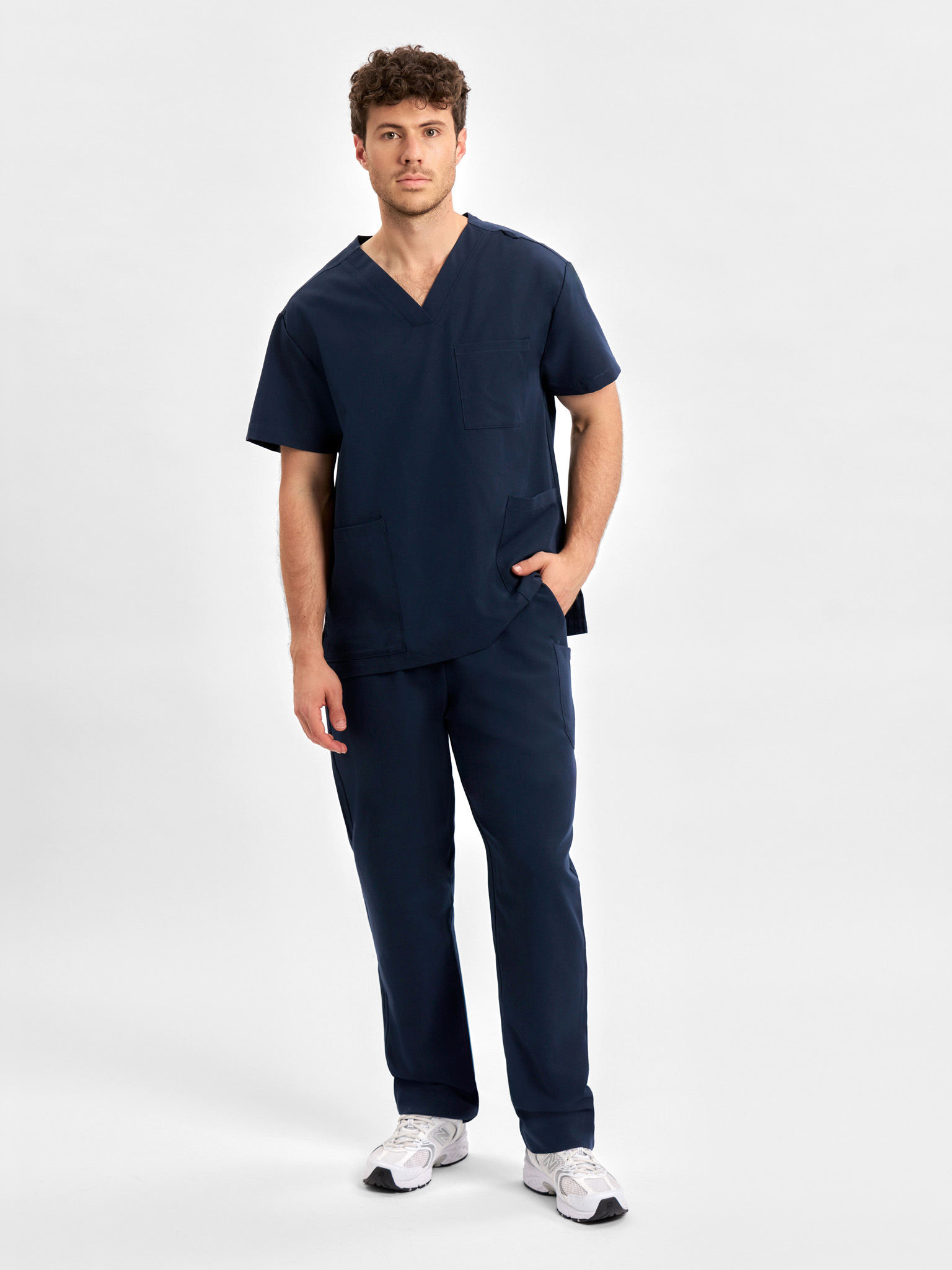 Pulse Unisex Straight Leg Scrub Pant Midnight Navy