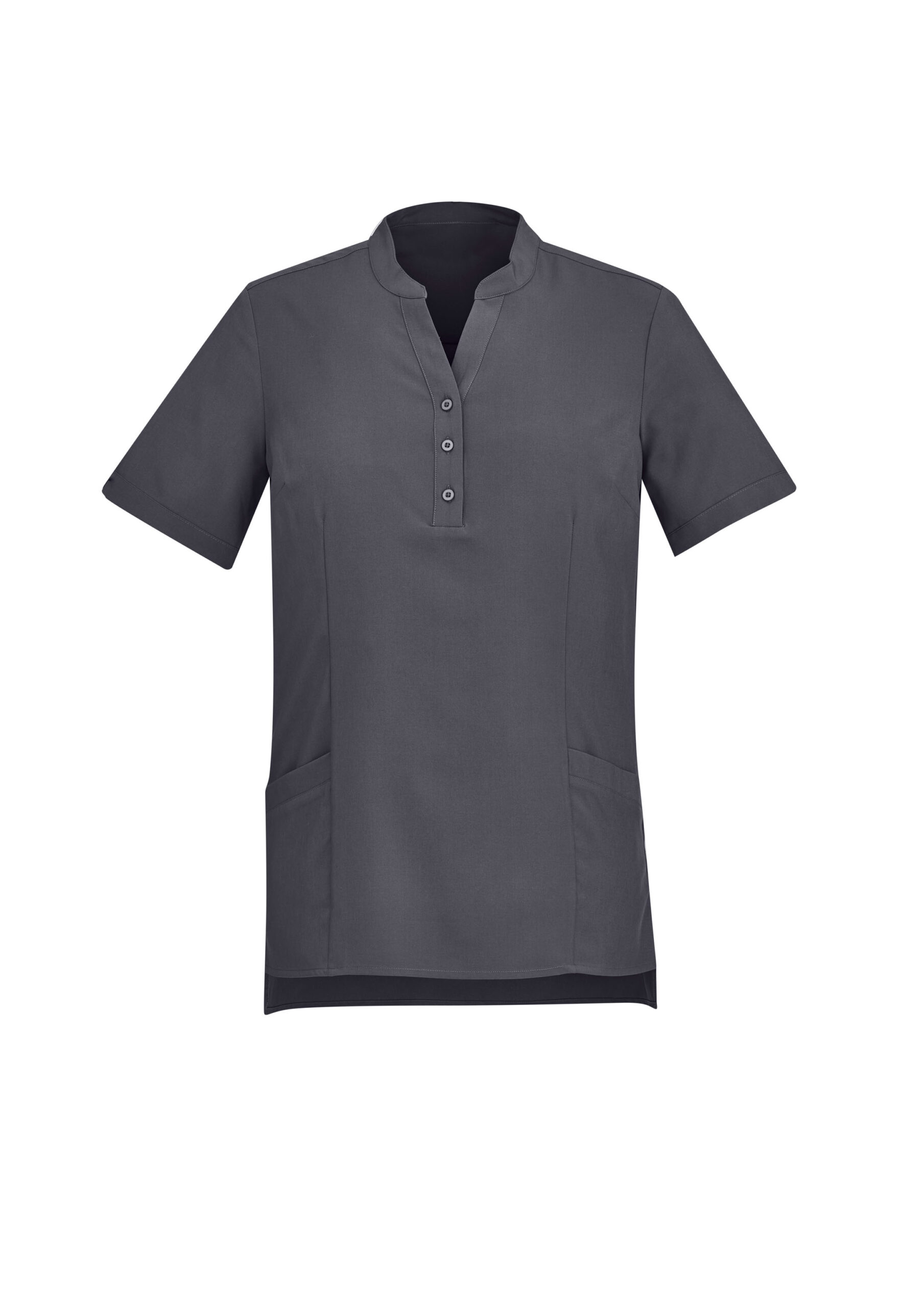 Womens Florence Plain Tunic Charcoal