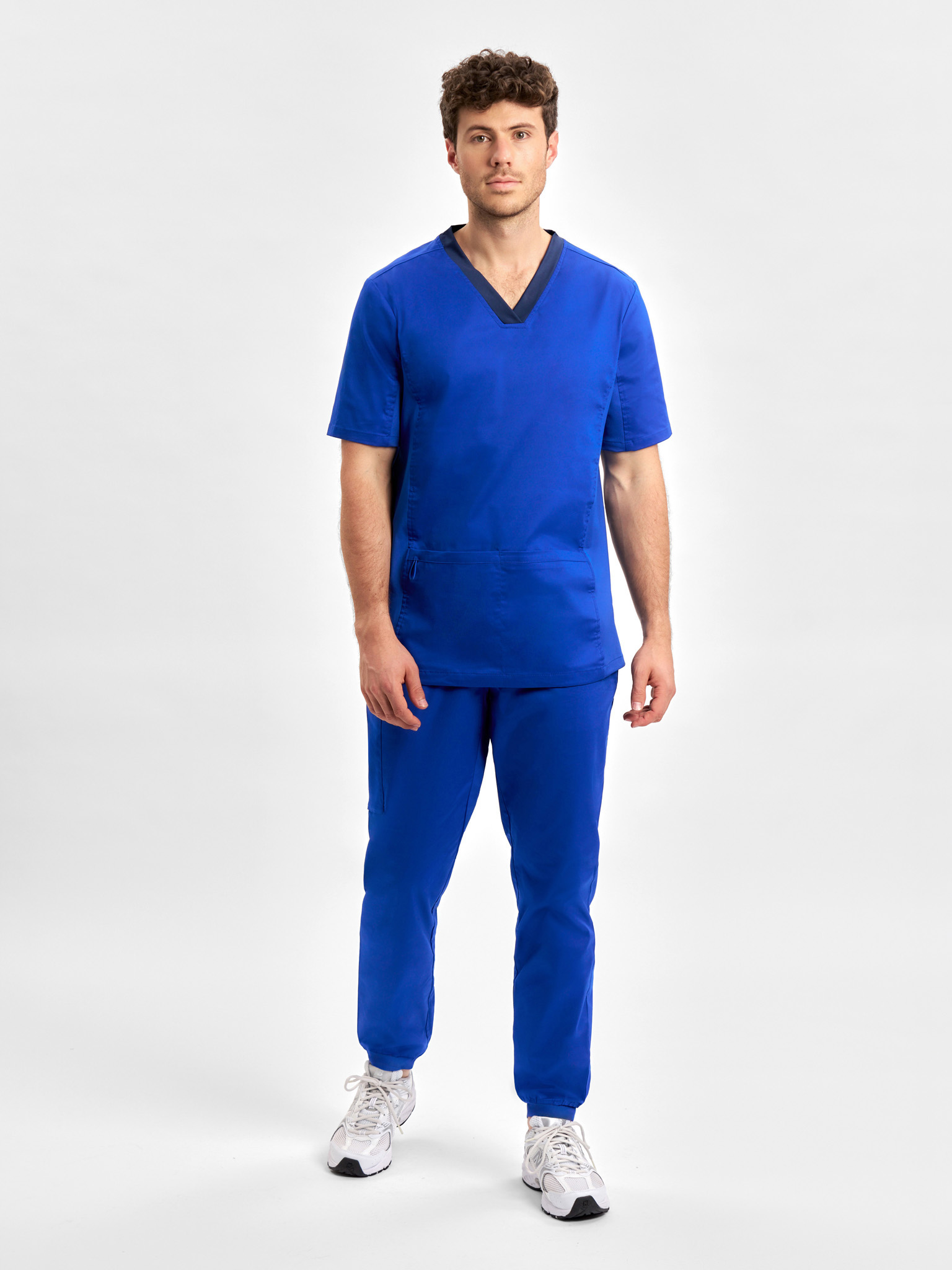Riley Mens Slim Leg Jogger Scrub Pant Electric Blue