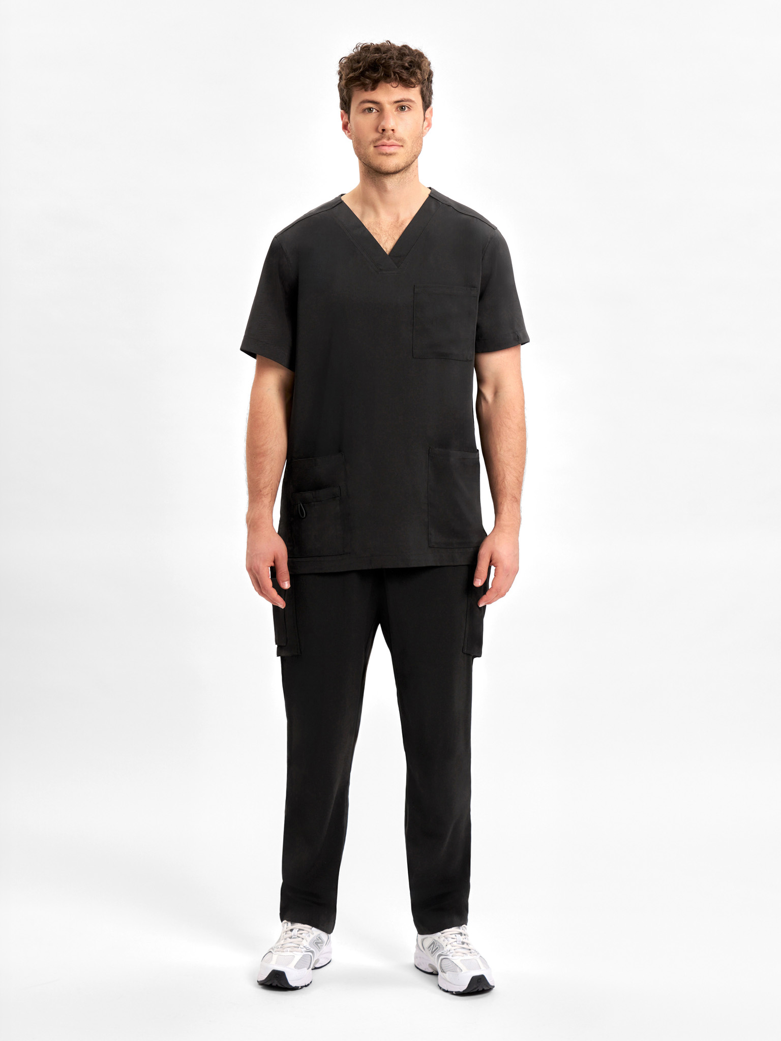 Avery Mens Straight Leg Scrub Pant Black