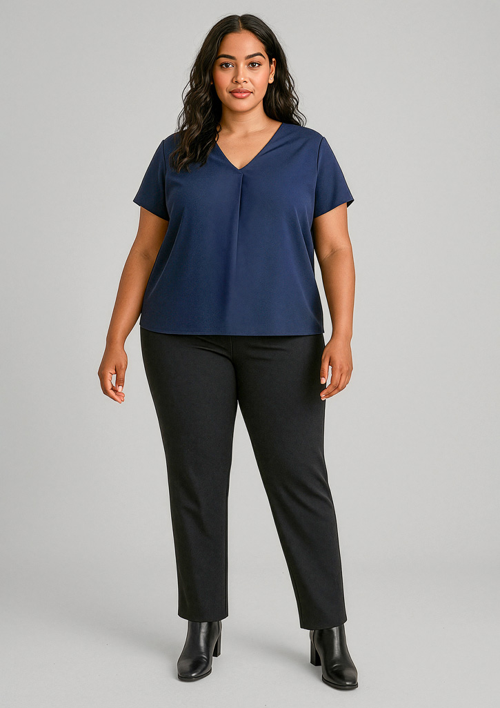 Womens Scuba Ponte Mid-rise Pull-on Pant Black