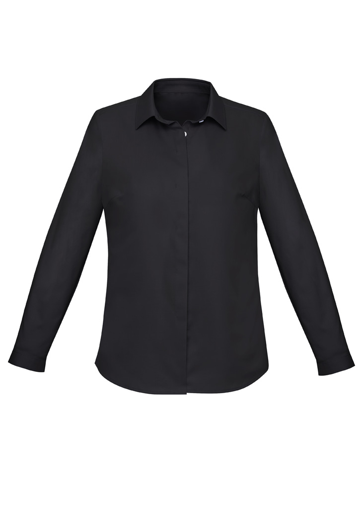 Womens Charlie Long Sleeve Shirt Black